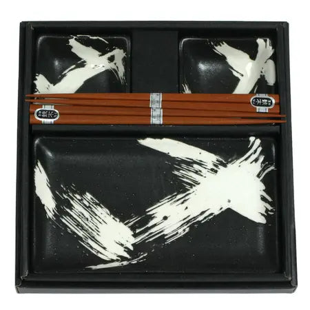 Sushi Set White Brush Stroke