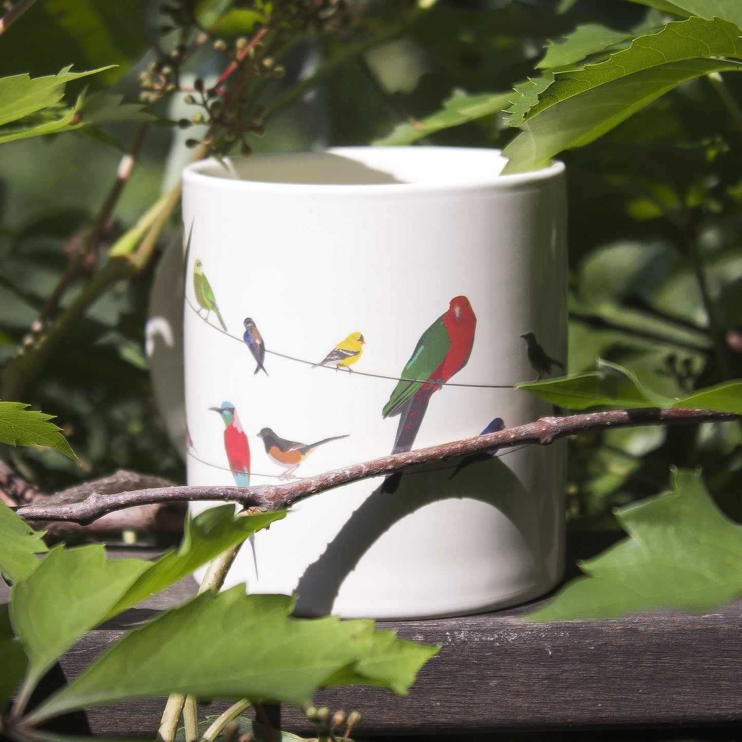 Color Changing Mug - Birds on a Wire
