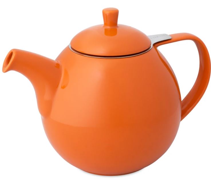 Curve Teapot with Infuser / Strainer 24oz.  ( 10 colors Available )