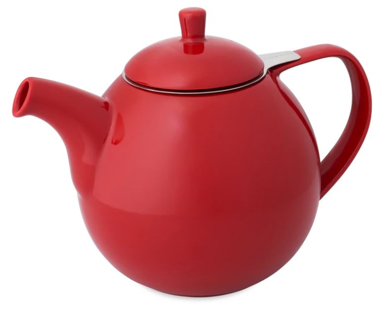 Curve Teapot with Infuser / Strainer 24oz.  ( 10 colors Available )