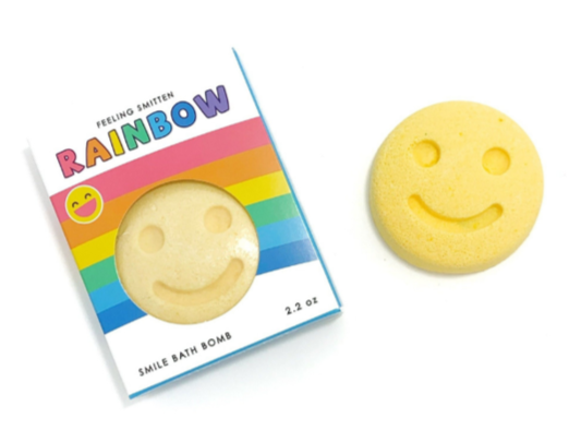 RAINBOW HAPPY FACE BATH BOMB