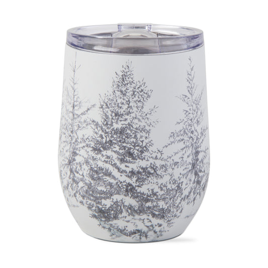 Mug -winter sketches tree 12 oz stainless steel tumbler