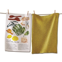 Dish Towel - Kale Caesar Salad (Set of 2)