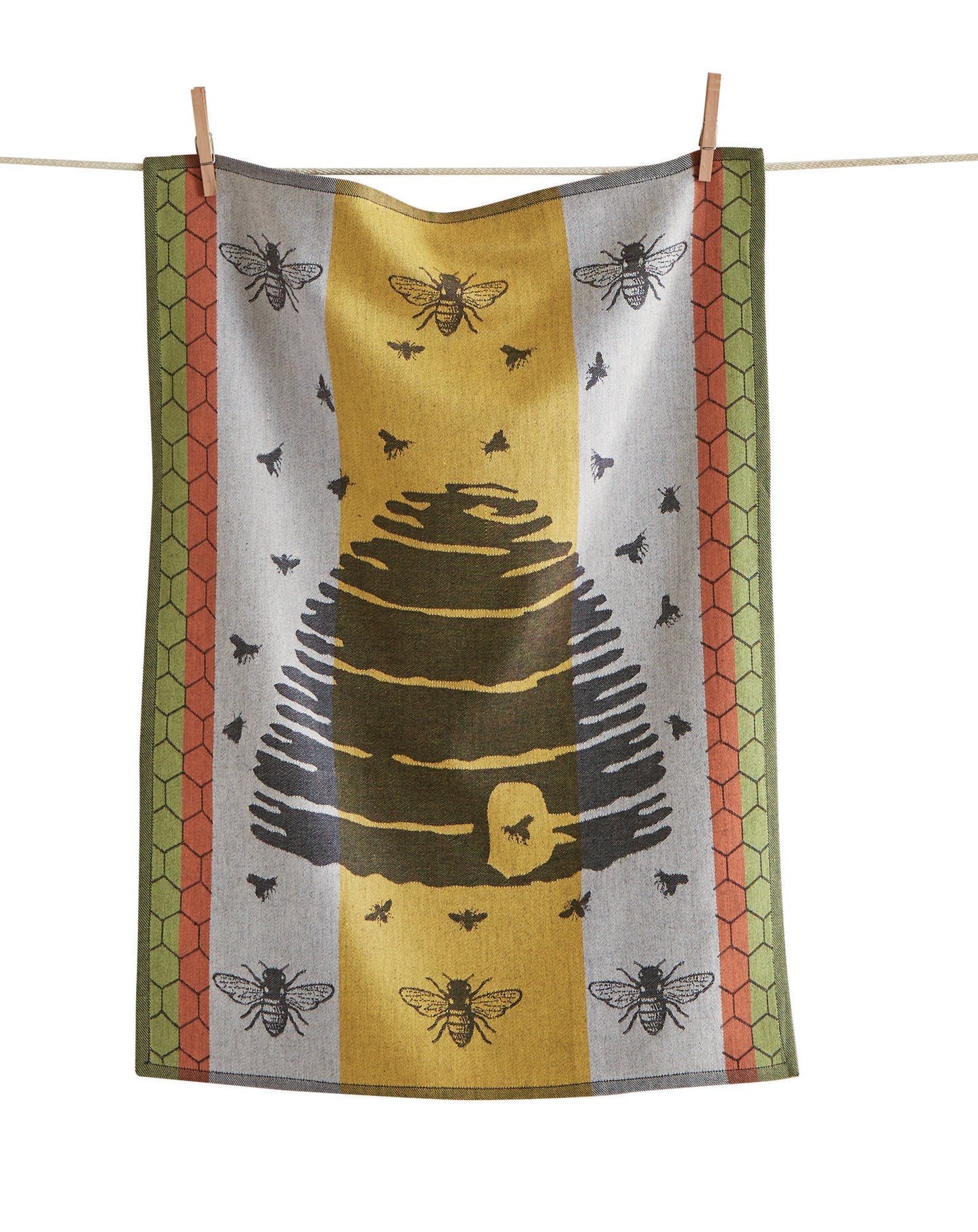 Dish Towel - Bee Hive Jacquard