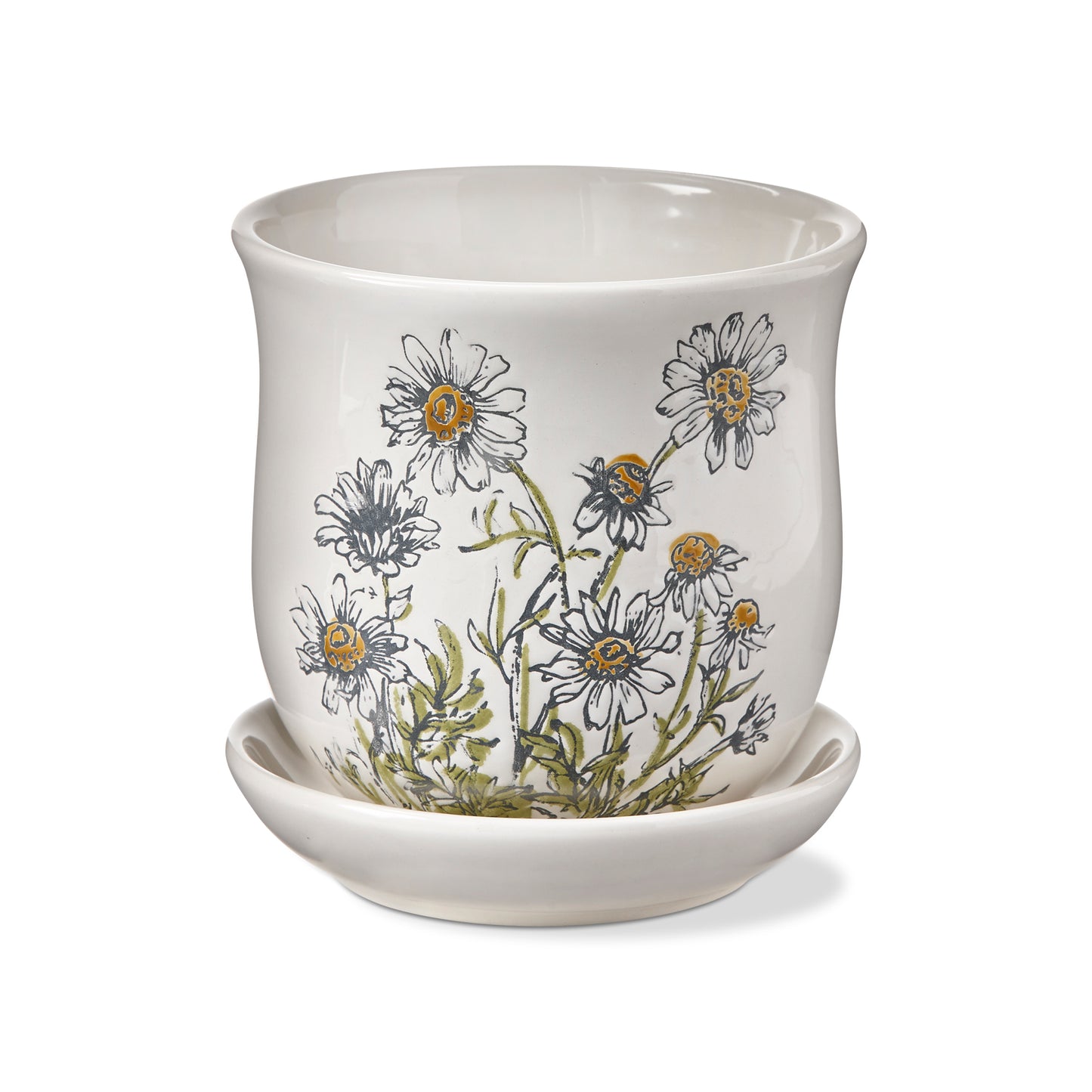 Chamomile Planter with Saucer