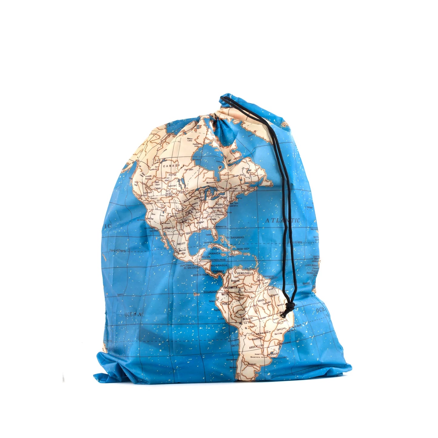 Travel Map Laundry Bags ( Set of 4 )