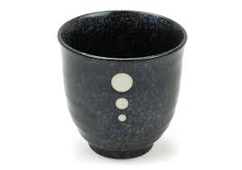 Satin Black/White Dots Cup - Kotobuki