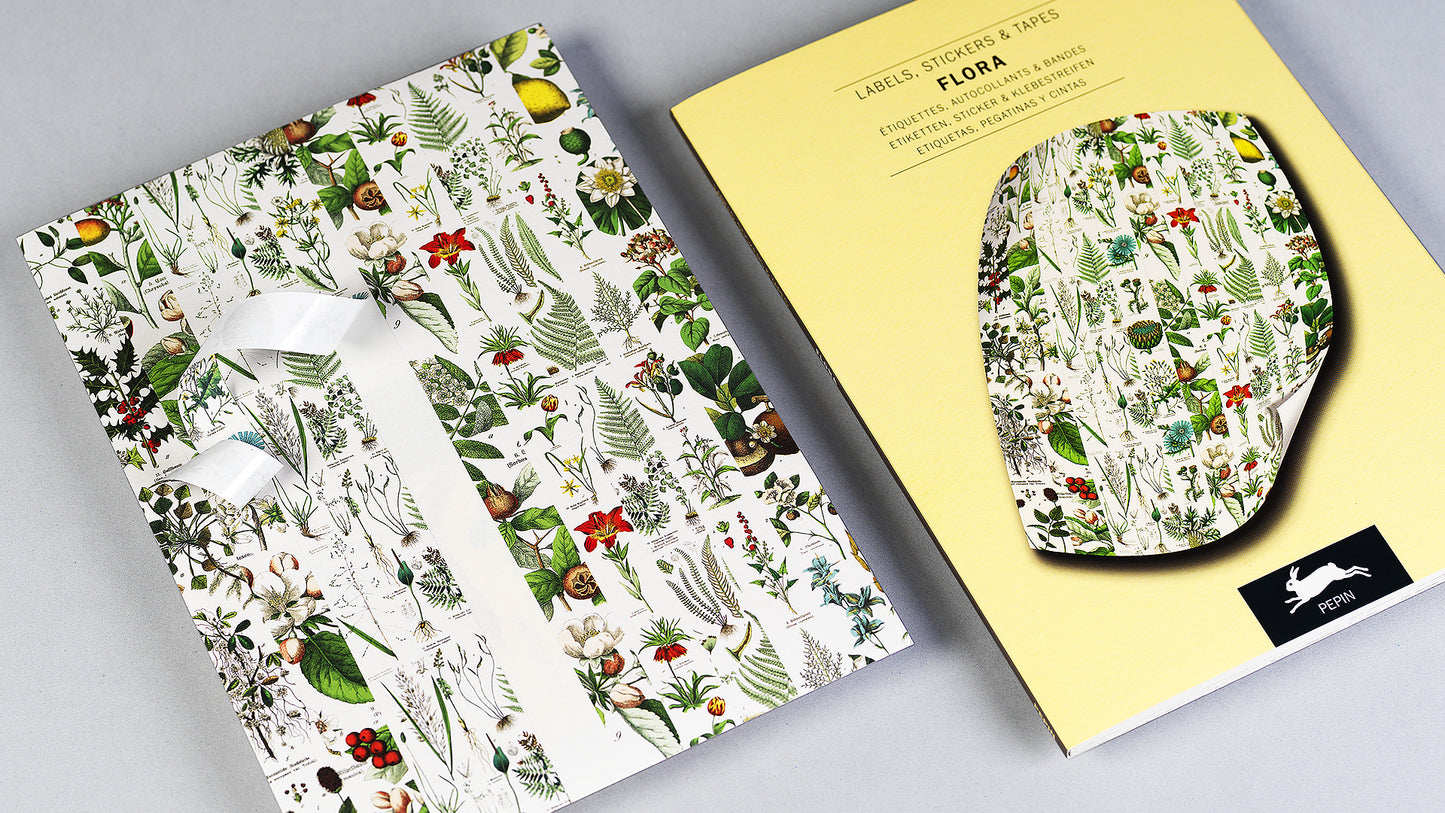 Label, Sticker & Tape Book - Flora