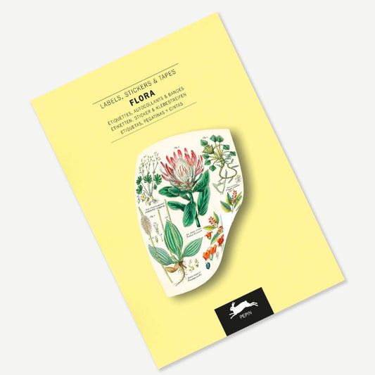 Label, Sticker & Tape Book - Flora