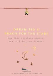 Dream Big Reach for the Stars - Gold Necklace Lucky Feather