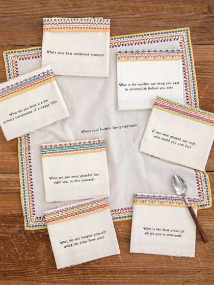 Set of 8 Question Napkins