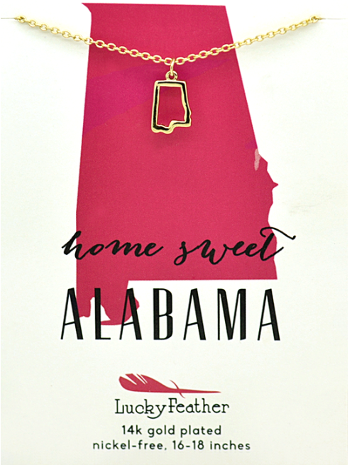 Necklace - Lucky Feather Alabama