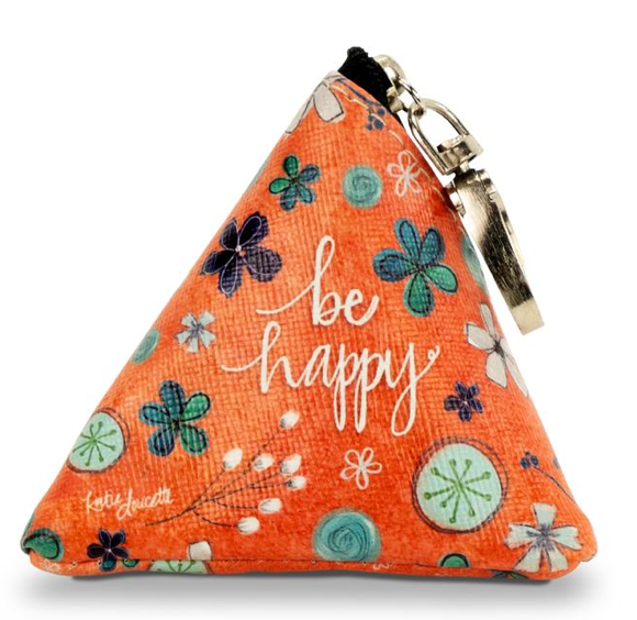 Be Happy Tiny Triangle Bag