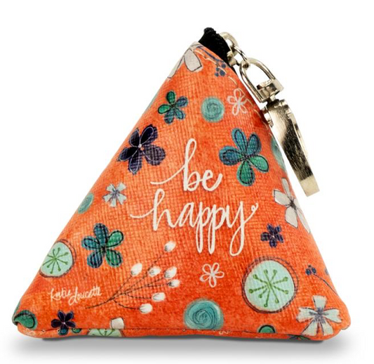 Be Happy Tiny Triangle Bag