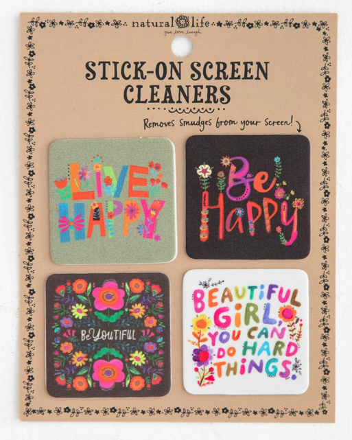 Stick-On Screen Cleaner Set