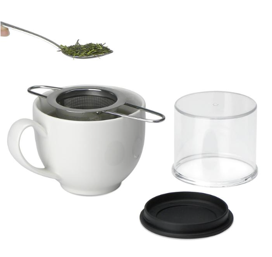 Folding Handle Tea Infuser with Carrying Case