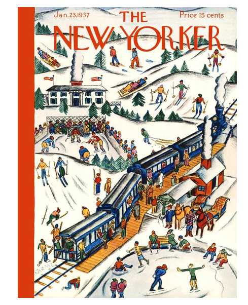 Jigsaw Puzzle Winter Weekend - New Yorker