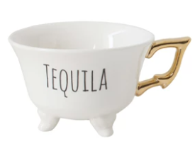 Stoneware Footed Teacup, 6 Designs to Choose From