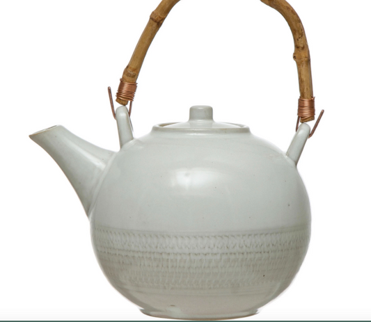Teapot with Handle and Strainer