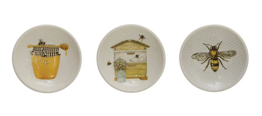 Dish with Bees and Honey, 3 Styles to choose from