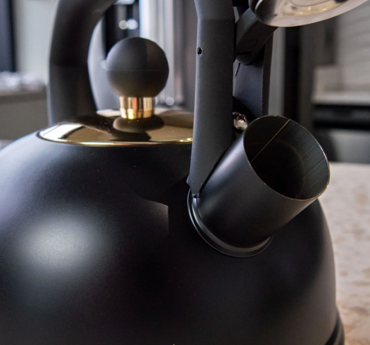 OTTO 1.9QT WHISTLING KETTLE in Black