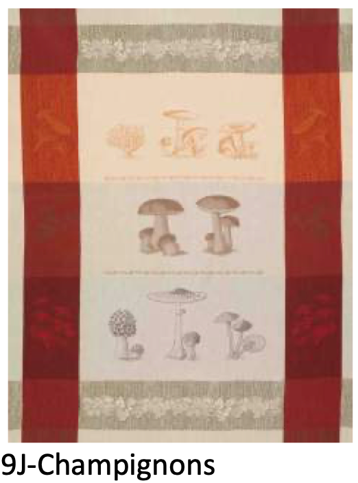 Dish Towel Jacq Champion Mushrooms- Mierco