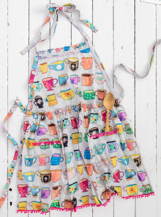 Apron - Coffee Cup Print