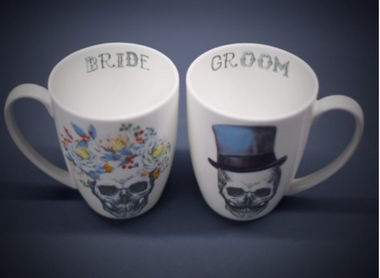 Till Death Bone China Mugs 13 OZ
