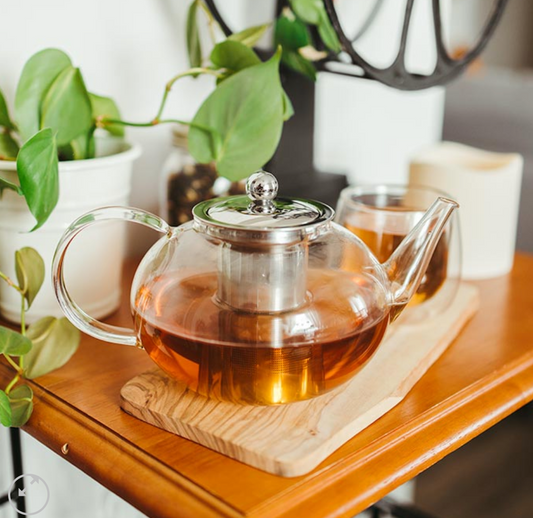 JOLIETTE Elegant Large Glass Infuser Teapot