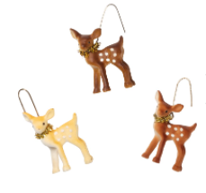 Christmas Ornament Set- Fawns