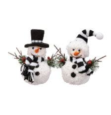 Mr. and Mrs. Snowman ( Sold Individually)