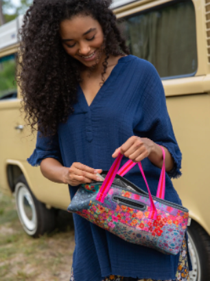 Travel Wine Tote Patchwork