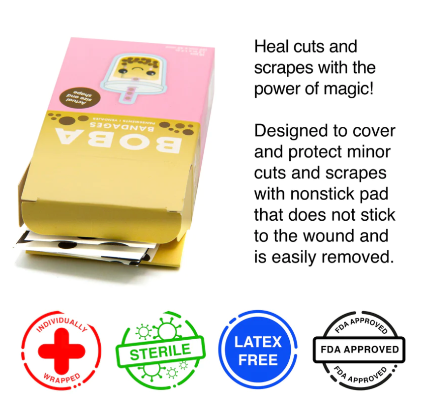Boba Adhesive Bandages (Pack of 18)