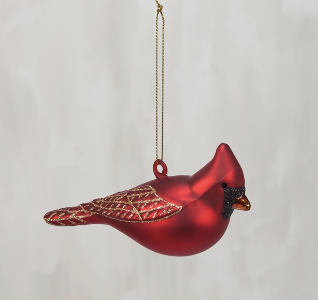 Glass Ornament - Cardinal