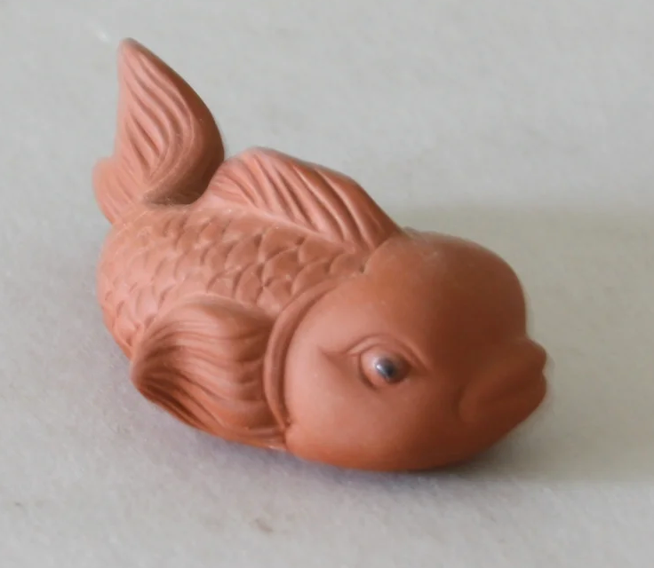 Clay Fish Tea Pet #2, Red