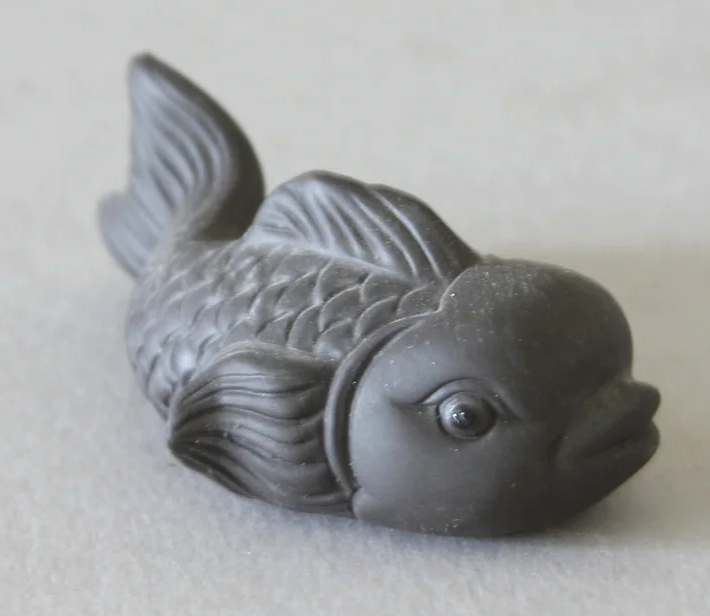 Clay Fish Tea Pet #1, Gray