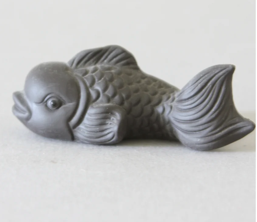 Clay Fish Tea Pet #1, Gray
