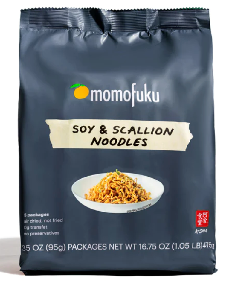 Momofuku Soy and Scallion Noodles 5-3.39oz packages