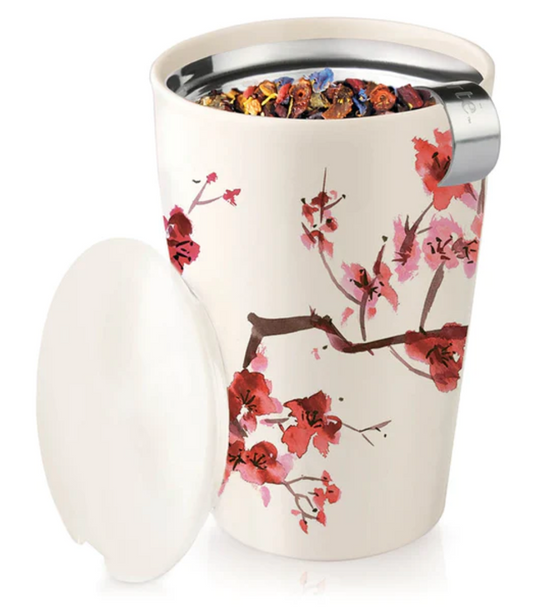 Cherry Blossom Mug and Travel Lid