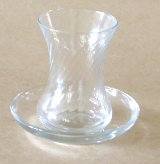 Turkish Tea Glass w/ Saucer