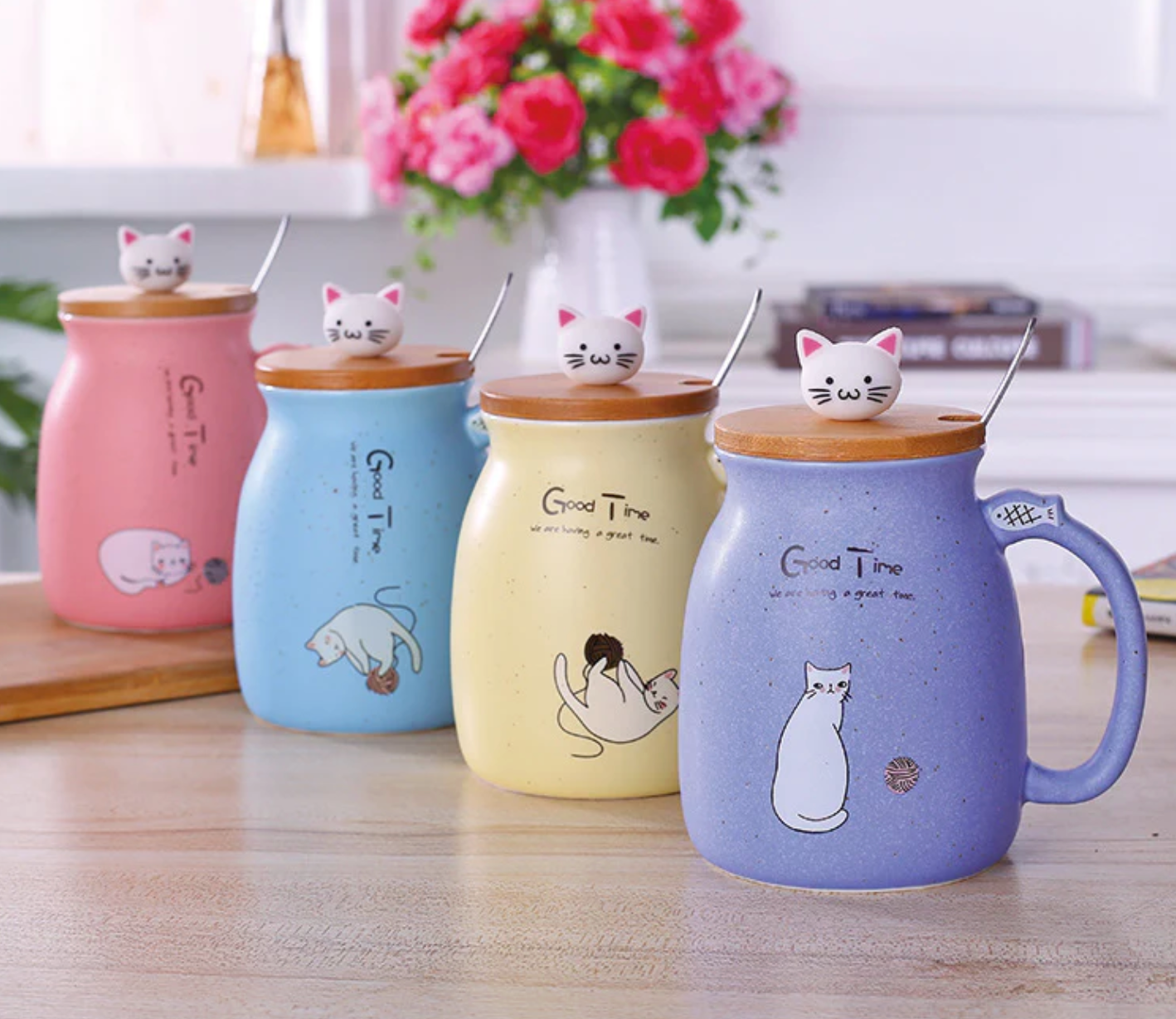Mug Ceramic Good Time Kitty