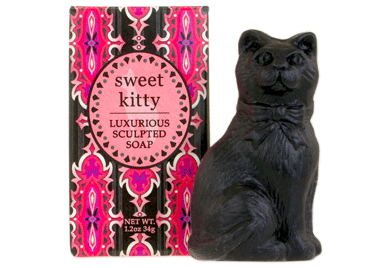 DECORATIVE SCULPTED KITTY SOAPS. 1.2oz