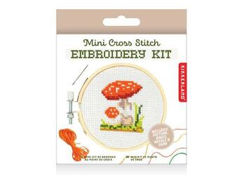 Mini Cross Stitch Embroidery Kit -Mushroom