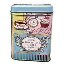 Tea Tin "Where There's Tea, There's Hope"