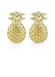 You're So Sweet - Gold Pineapple Earrings Lucky Feather