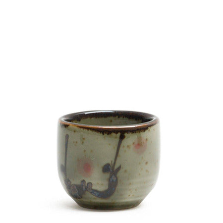Sake Cup Mashiko Plum 1.2 Oz.