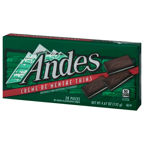 Andes Creme De Menthe Thins - 28 ct