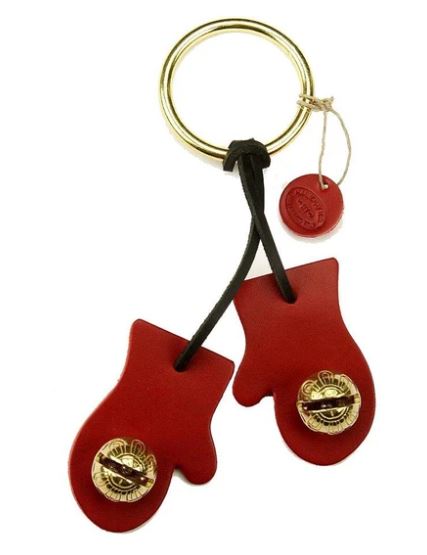 Mittens Red Brass Bells