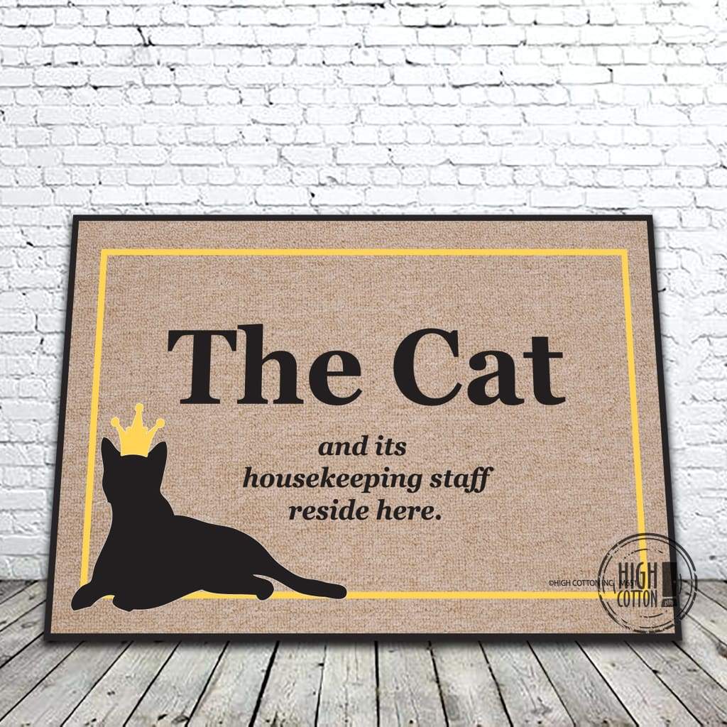 Door Mat - Cat Housekeeping