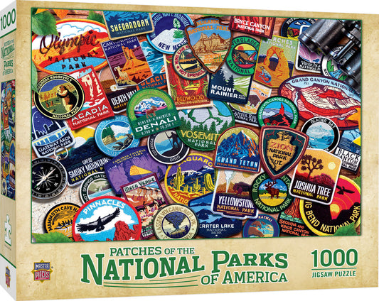 Jigsaw Puzzle National Parks - Patches 1000 Piece Puzzle